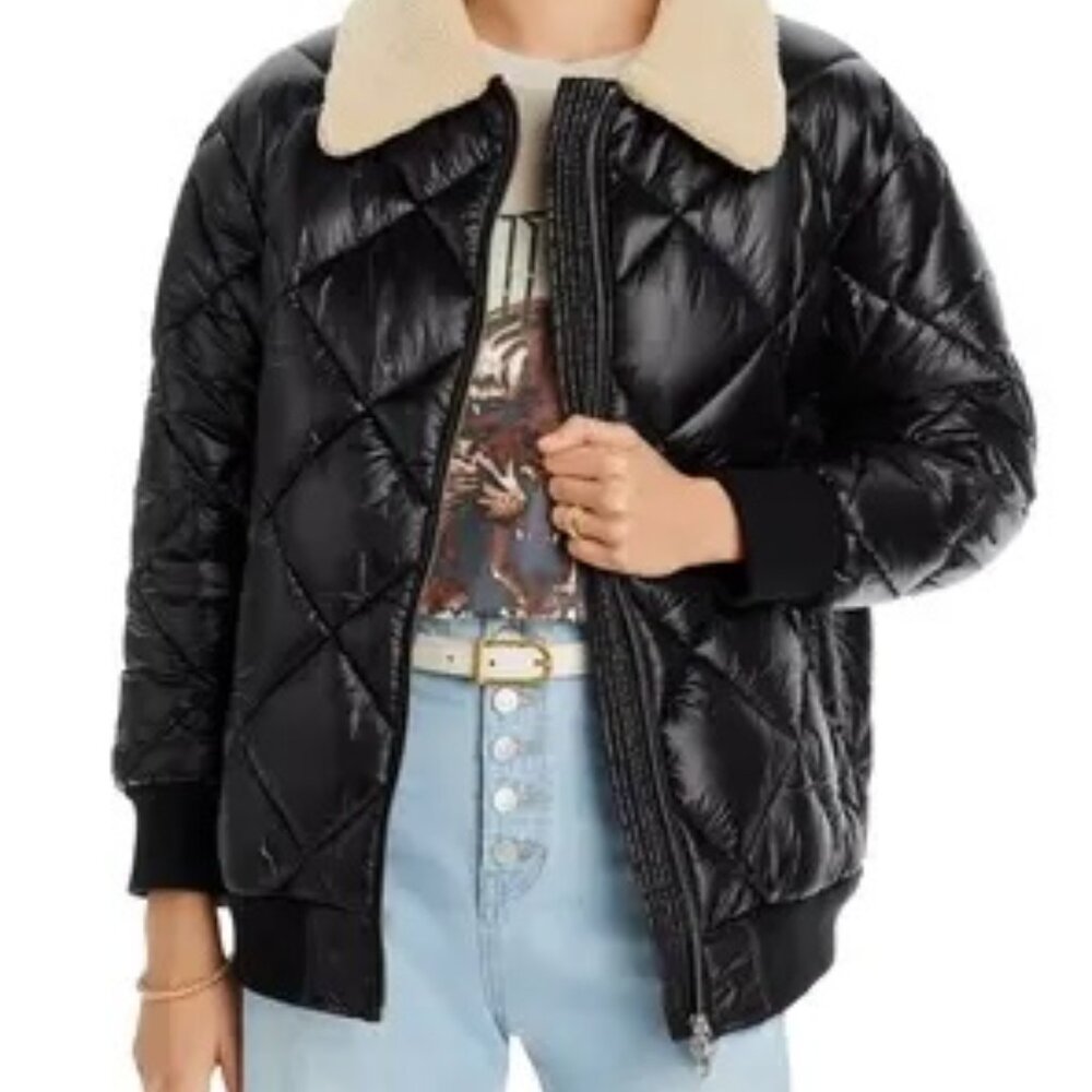 Rails Shay Bomber Puffer with Sherpa Collar